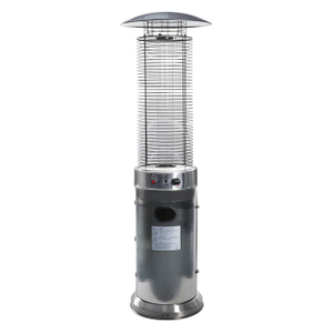 34000 BTU Stainless Steel Round Glass Tube Patio Heater