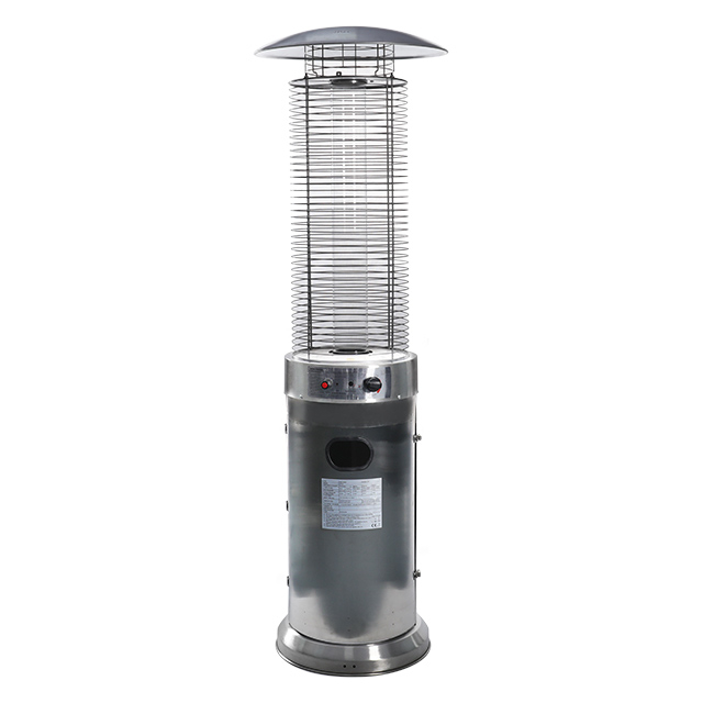 34000 BTU Stainless Steel Round Glass Tube Patio Heater