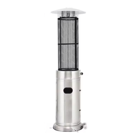 Round Commercial Glass Cylinder Patio Heater